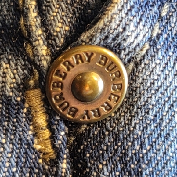 RARE Burberry Vintage Wide Leg Jean Trousers Sz 28 - Picture 8 of 10